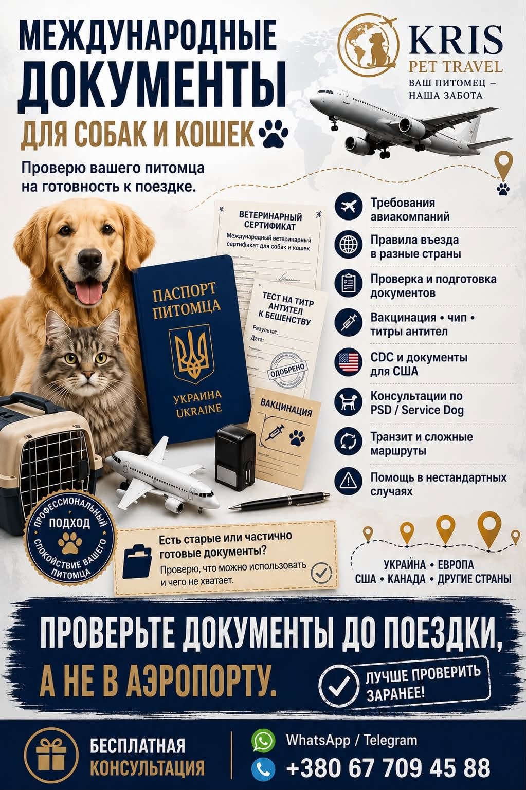 Проверка документов для поездки с питомцем — фото 1