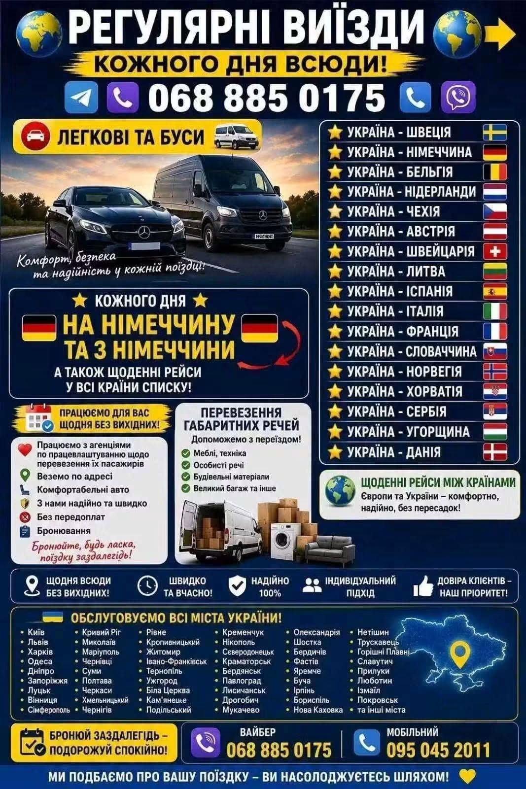 Перевозки между Украиной и странами Европы — фото 1