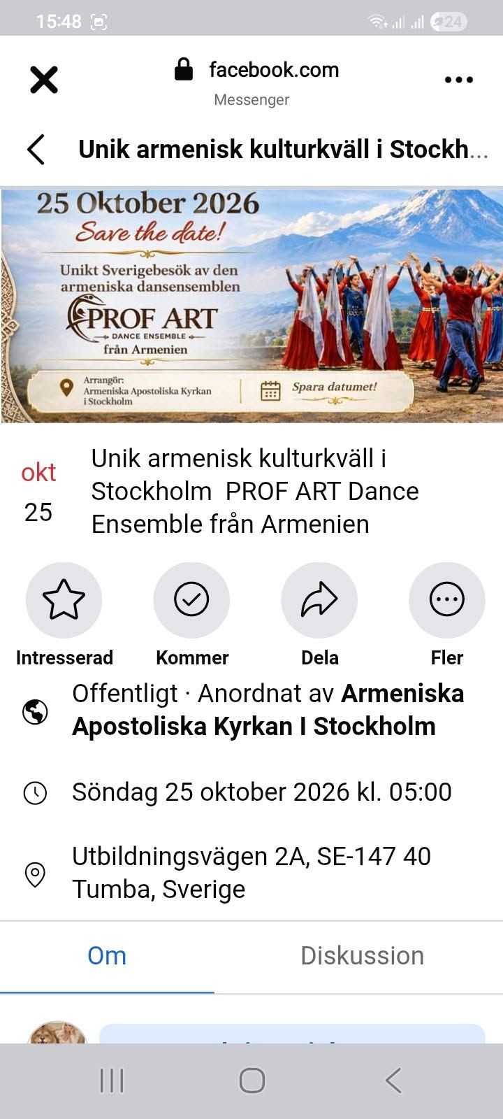 Армянский танцевальный ансамбль PROF ART в Стокгольме — фото 1