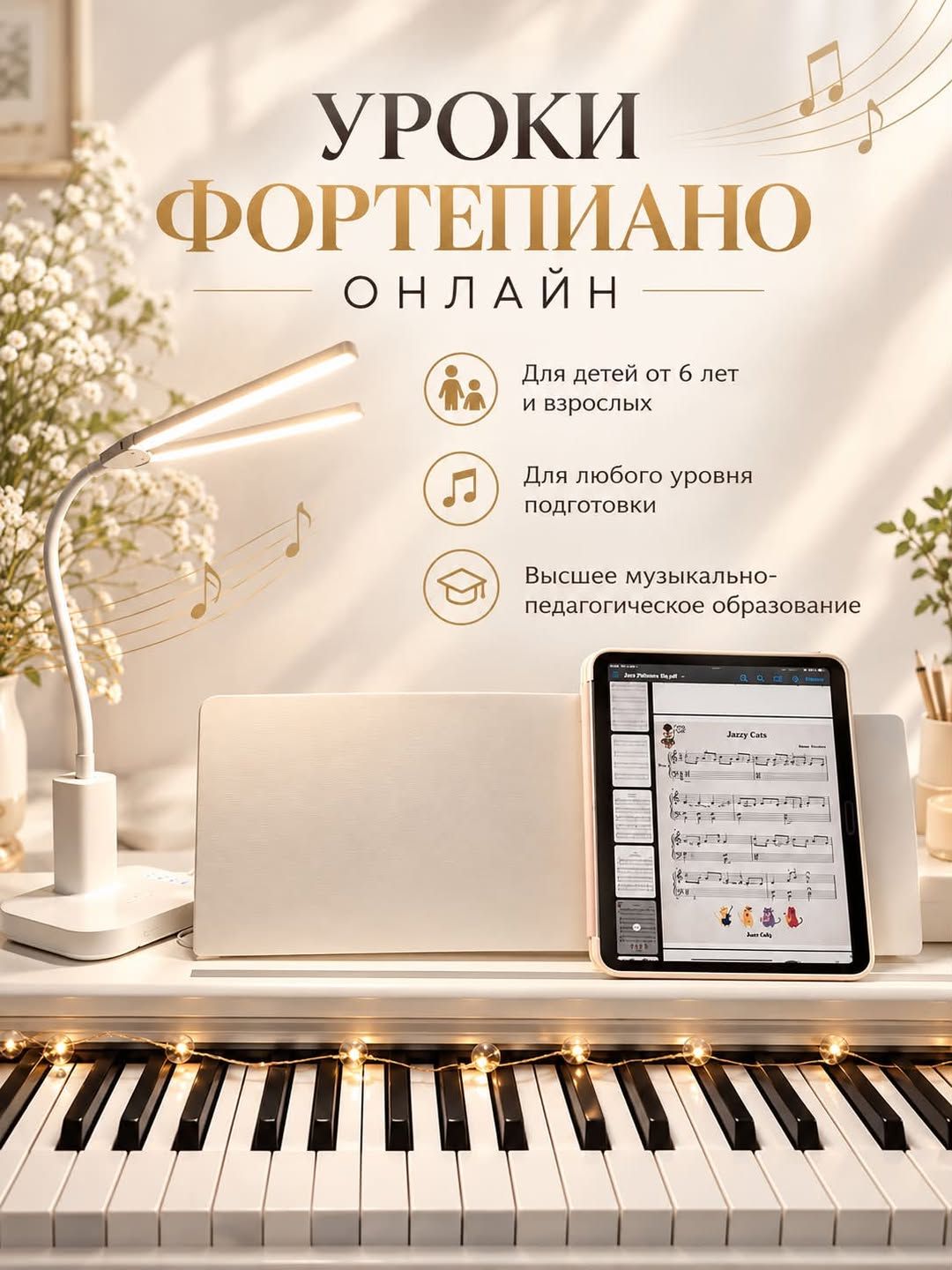 Уроки фортепиано онлайн для детей и взрослых — фото 1